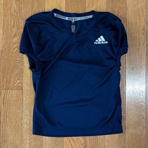 Adidas Kids Mesh Navy Blue Football Jersey